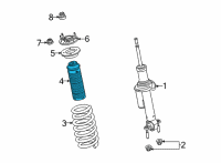 OEM 2022 Ford Bronco BEARING - FRONT SUSPENSION STR Diagram - MB3Z-18198-C