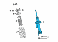 OEM 2021 Ford Bronco SHOCK ABSORBER ASY Diagram - MB3Z-18124-D