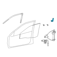 OEM 2001 Kia Optima Channel-Front Door Rear Lower Diagram - 8255038000