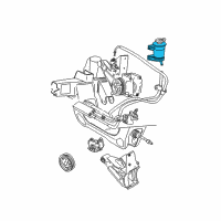 OEM Ford Explorer Sport Reservoir Assembly Diagram - 7L5Z-3A697-B