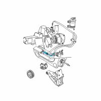 OEM 1998 Ford Explorer Return Hose Diagram - FOTZ-3A713-A