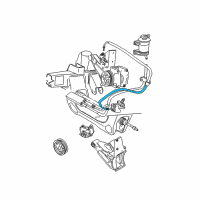 OEM 2000 Ford Explorer Pressure Hose Diagram - F5TZ-3A719-A