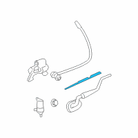 OEM 2004 GMC Envoy XUV Wiper Blade Diagram - 19239592