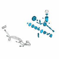 OEM 2004 Toyota Echo Power Steering Pump Diagram - 44310-52020