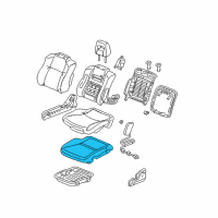 OEM 2003 Honda Pilot Pad, Right Front Seat Cushion Diagram - 81132-S9V-A01