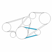 OEM Nissan Quest Alternator Belt Diagram - 11720-6B705