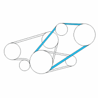 OEM Nissan Quest Compressor Belt Diagram - 11920-7B005