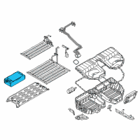 OEM BMW 530e Batteries Diagram - 61278841112