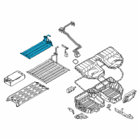 OEM 2019 BMW 740e xDrive Radiator High-Voltage Battery Top Left Diagram - 61-27-8-632-537