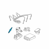 OEM 2002 Mercury Mountaineer Spark Plug Diagram - AGSF-22F-M