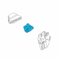 OEM 2004 Cadillac SRX Relay & Fuse Plate Diagram - 15870408