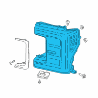 OEM 2018 Ford F-250 Super Duty Composite Headlamp Diagram - HC3Z-13008-P