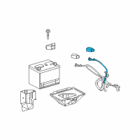 OEM 2010 Chevrolet Corvette Cable Asm-Battery Positive & Negative Diagram - 20835504