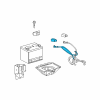 OEM Chevrolet Corvette Cable Asm-Battery Positive & Negative Diagram - 15832652