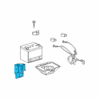 OEM Cadillac XLR Support Asm-Battery Tray Diagram - 20816872