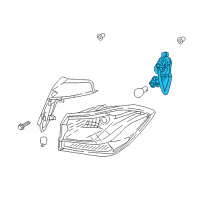 OEM 2020 Hyundai Elantra GT Rear Combination Holder & Wiring, Exterior Diagram - 92480-G3110