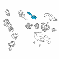 OEM 2015 Ford Focus Signal Switch Diagram - F1FZ-13341-A