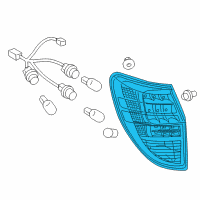 OEM 2012 Toyota RAV4 Lens & Housing Diagram - 81551-42130