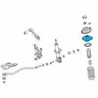 OEM 2001 Kia Rio Seat-Spring, Up Diagram - 0K30A34340