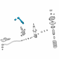 OEM Kia Rio Arm Assembly-Lower , RH Diagram - 54501FD000