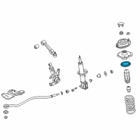 OEM 2005 Kia Rio Rubber-SEAT/BOOT Diagram - MD00134015A