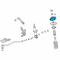 OEM 2004 Kia Rio Mounting Rubber-Strut, LH Diagram - 54610FD000