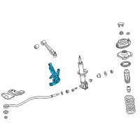 OEM Kia Rio Knuckle, Right Diagram - 0K32A33021F