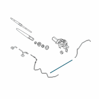 OEM 2008 Kia Rio5 Hose Assembly-Rear Washer Diagram - 989501C000