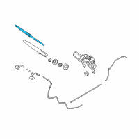 OEM 2005 Kia Spectra5 14" WIPER Blade Diagram - 00009ADU14K1A