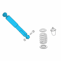 OEM 2017 Lexus NX200t ABSORBER, Shock, Rear Diagram - 48531-78012