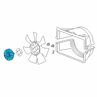 OEM 2018 Chevrolet Silverado 3500 HD Fan Clutch Diagram - 20989849