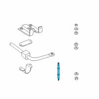 OEM 1997 Dodge B2500 Sway Bar Link Diagram - 4116589