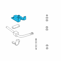 OEM 1995 Dodge B1500 Bracket Stabilizer Bar Diagram - 4447546