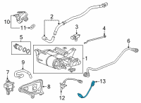 OEM 2022 Honda Civic SENSOR, OXYGEN Diagram - 36532-64S-A01