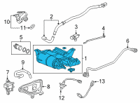 OEM 2022 Honda Civic CANISTER SET Diagram - 17011-T20-A01