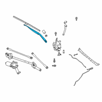 OEM 2021 Infiniti QX50 Window Wiper Arm Assembly Diagram - 28886-5NA0A