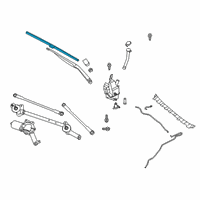 OEM 2021 Infiniti QX50 Window Wiper Blade Assembly Diagram - 28890-5NA1A