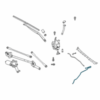 OEM 2021 Infiniti QX50 TUBE-WASHER, WINDSHIELD Diagram - 28940-5NA0B