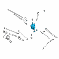 OEM 2021 Infiniti QX50 Windshield Washer Tank Assembly Diagram - 28910-5NA0A