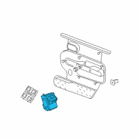 OEM 2008 Jeep Wrangler Switch-Door Lock Diagram - 4602678AB