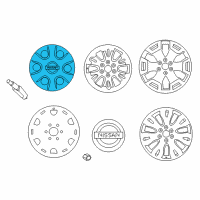 OEM 2007 Nissan Titan Disc Wheel Center Cap Diagram - 40315-7S000