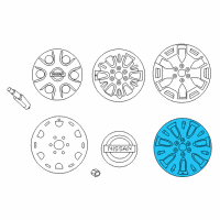 OEM 2017 Nissan Titan Wheel-Aluminum Diagram - 40300-EZ00D