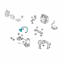 OEM 2013 Lexus RX450h Tube, Brake ACTUATOR Diagram - 44553-0E010