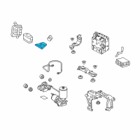 OEM Lexus RX400h Sensor Assembly, YAW Rate Diagram - 89180-48020