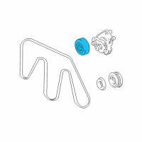 OEM 1999 Lexus LX470 Pulley Sub-Assy, Idler, NO.1 Diagram - 16603-0W010