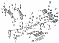 OEM 2016 Hyundai Genesis Support-Hanger Diagram - 28785-B1300