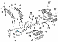 OEM Hyundai Genesis Bracket Assembly-Muffler Support Diagram - 28670-B1000