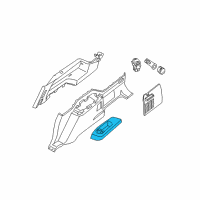 OEM 2007 Infiniti QX56 Cup Holder Assembly Diagram - 84956-7S603