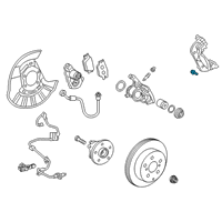 OEM Lexus ES350 Bolt, Hexagon(For Front Disc Brake Caliper) Diagram - 90080-10067