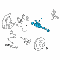 OEM 2022 Lexus ES350 Rear Disc Cylinder Assembly Diagram - 47830-33270